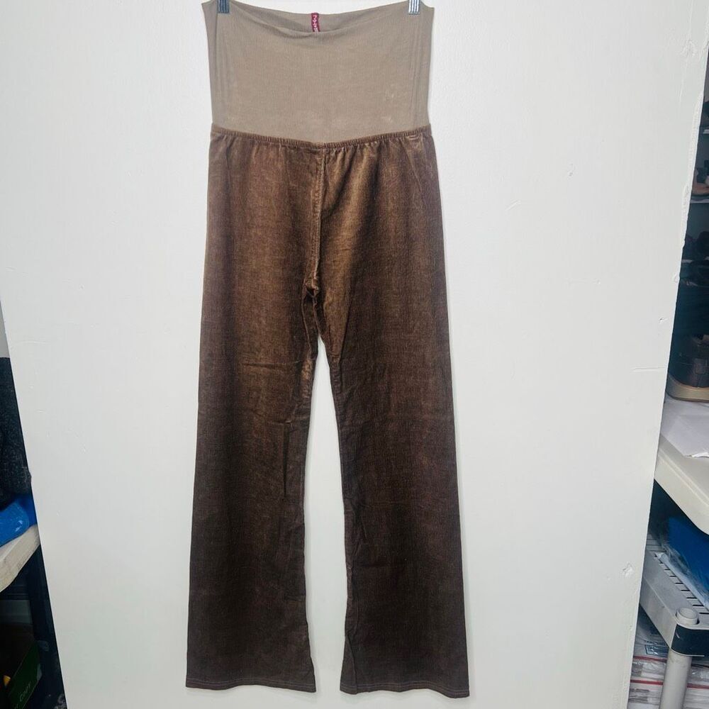 Hard Tail Forever Brown Corduroy Flare Pants 70's Rare NWT! Sz Medium